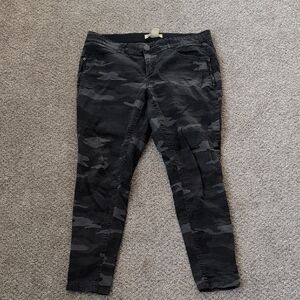 Democracy Gray Pants with Button Detail